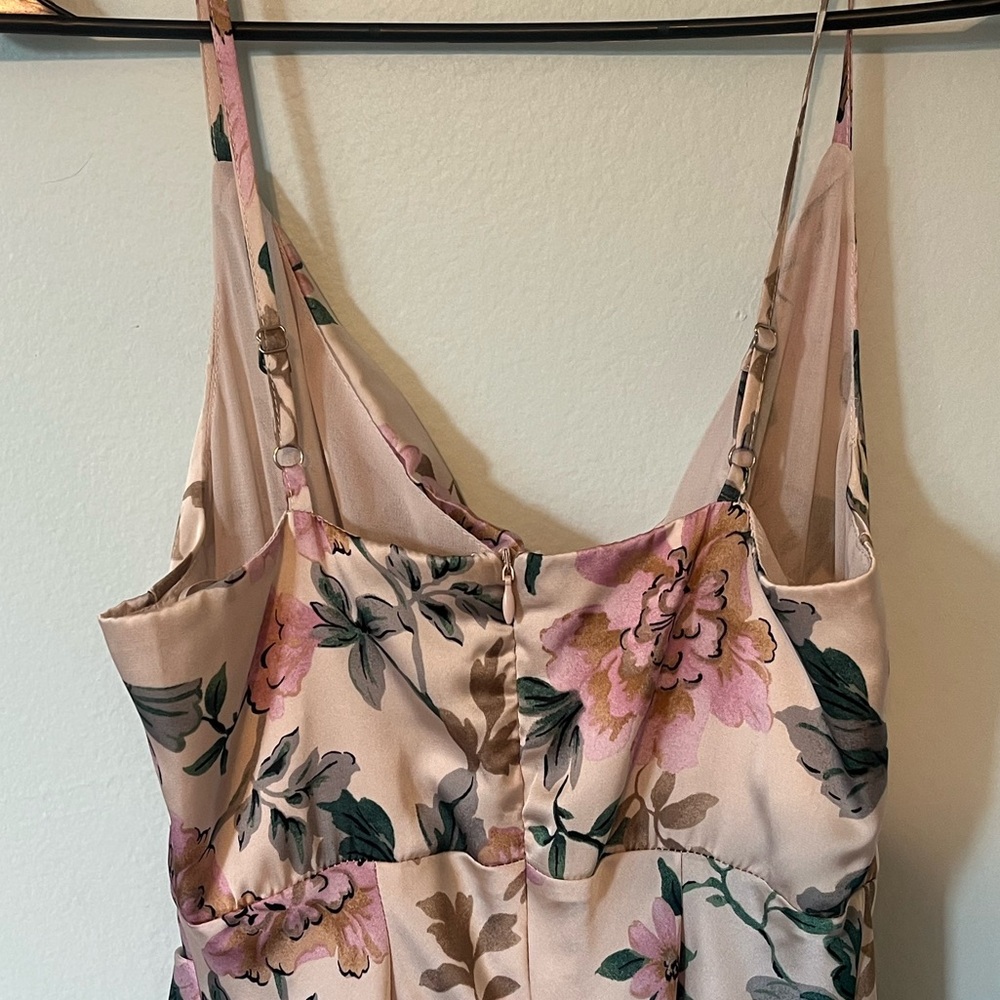 Dress Forum Cream and Pink Floral Dress - Picture 4 of 5